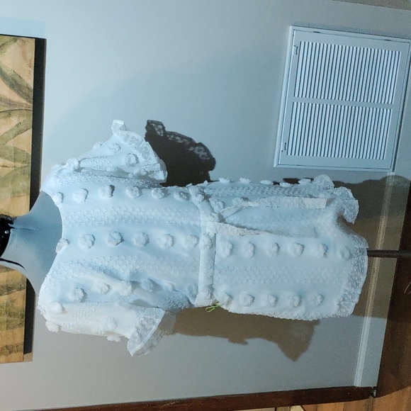 NWT boutique "The Blu ivy" white romper size XL - Picture 1 of 5